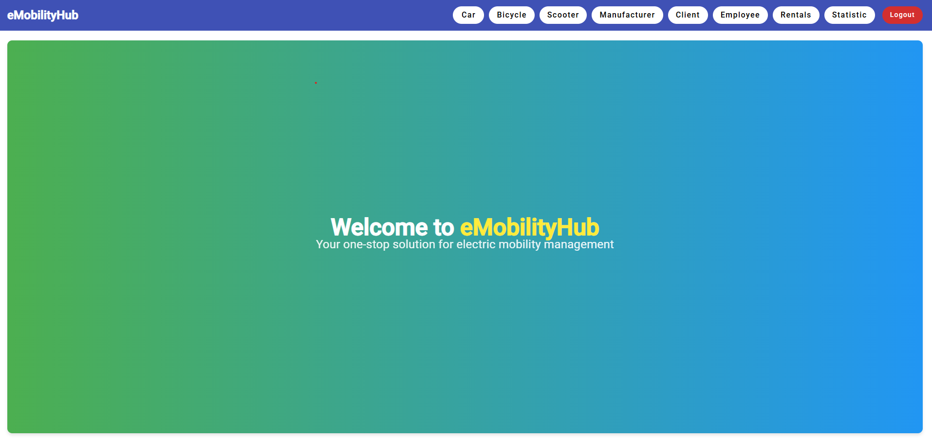eMobilityHub demo